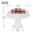 thumbnail image 4 of HemaKayy 4 Pack 1.37" Decorative Cabinet Knobs - Elegant Door Handles for Home Kitchen Bedroom Furniture Decor | ABS Resin with Glass Finish | Easy Installation | Bohemia Colorful Butterfly, 4 of 8