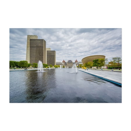 Empire State Plaza - Albany New York Photography Unframed Wall Art Print 5 x 7 inches