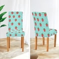 thumbnail image 3 of Yayeee 4 Pack Dining Chair Covers Stretch Parson Chairs Slipcovers Seat Protector, Strawberry Pattern, 3 of 6