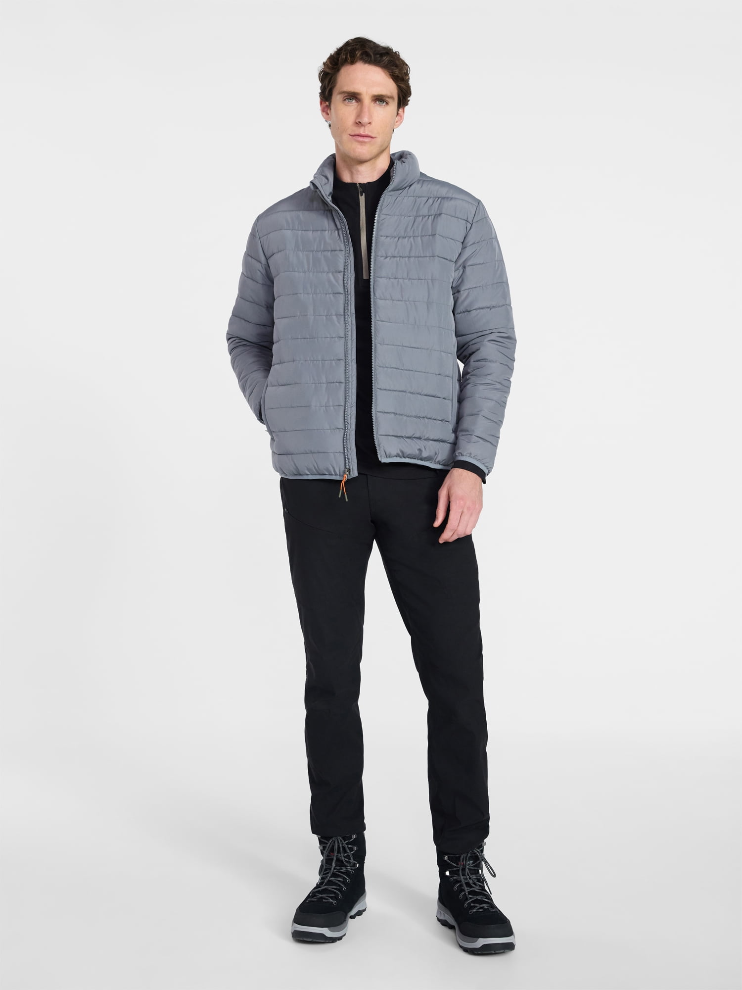 Ozark Trail Men's and Big Men's Puffer Jacket, Sizes S-3XL