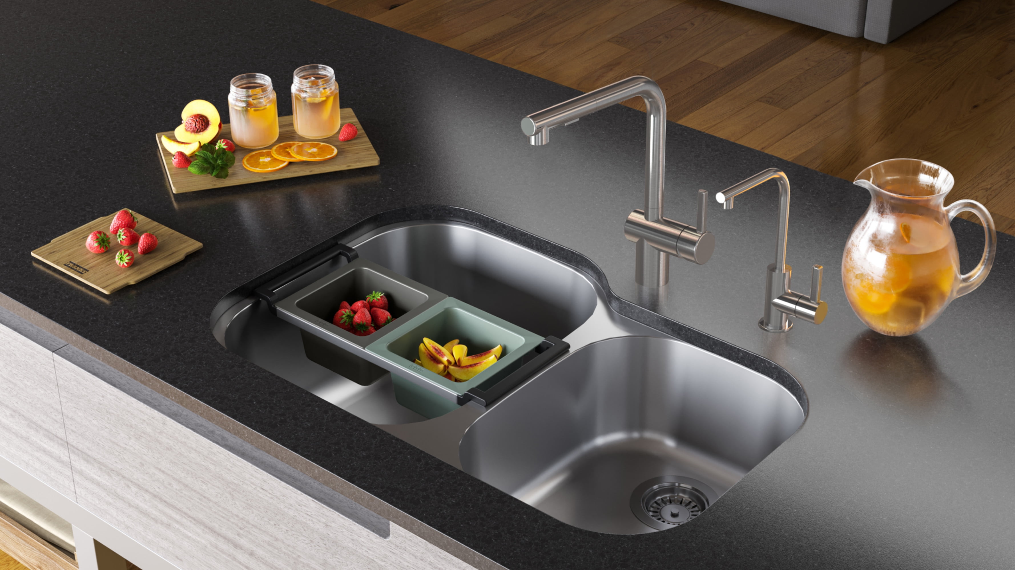Franke ATL-PO-304 Atlas Neo 1.75 GPM Single Hole Pull Out Kitchen Faucet - Stainless Steel