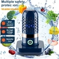 thumbnail image 1 of SHAR Wireless Portable Fruit and Vegetable Washing Machine（15*9*5cm） - Home Food Purifier - Dark Blue, 1 of 5
