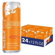 Red Bull Amber Edition Strawberry Apricot Energy Drink, 12 fl. oz., 6 Packs of 4 Cans