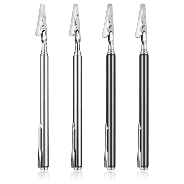 4 Pinzas de Cocodrilo Telescópicas Retráctiles, Pinzas de Unión de Alambre de Metal Telescópicas, Pinzas Retráctiles para Sujetar Joyas