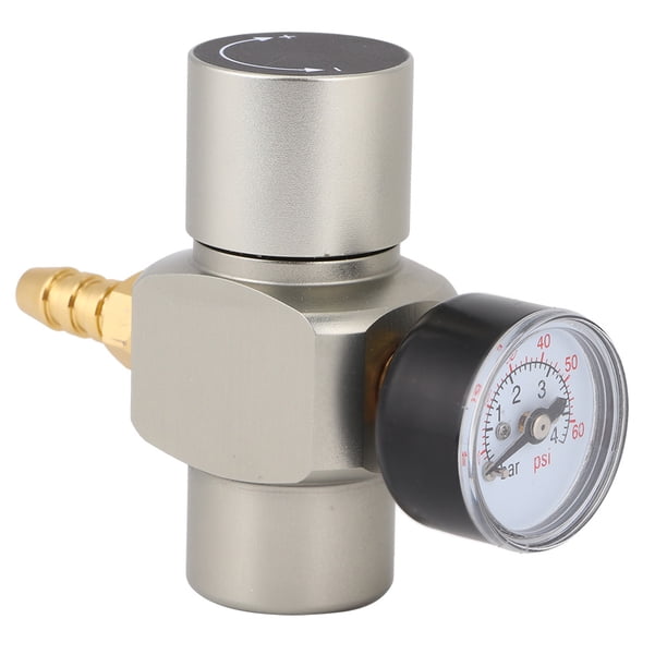 Mini regulador de presión de CO2 con conector rápido de 3/8 pulg. para barril de cerveza y contenedor de refresco