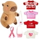 thumbnail image 1 of Set de peluche Kireidane Capybara con 7 prendas y accesorios, 1 of 7