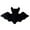 Bat - Black, variant on Halloween Throw Pillow Plush Decorative Pillows - Bat/Pumpkin/Ghost/Bear Shaped Cute Throw Pillows, Indoor Halloween Decoration Cushion for Sofa, Couch, Bed, Living Room Home Decor