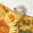thumbnail image 2 of Yiaed Golden Sunflower In Field Print Dog Blankets-Cat Blanket Washable for Couch Protection,Puppy Blanket, Soft Plush Reversible Throw Furniture Protector-Large, 2 of 8