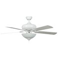 thumbnail image 1 of Concord  52VALQC5EWH 52 in. Valore Quick Connect Ceiling Fan with 3 Light Kit-White, 1 of 1