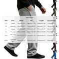 thumbnail image 3 of Klisyaur Straight Legs Sweatpants for Mens Elastic Waist Casual Loose Trousers with Pockets Workout Sports Pants, 3 of 6