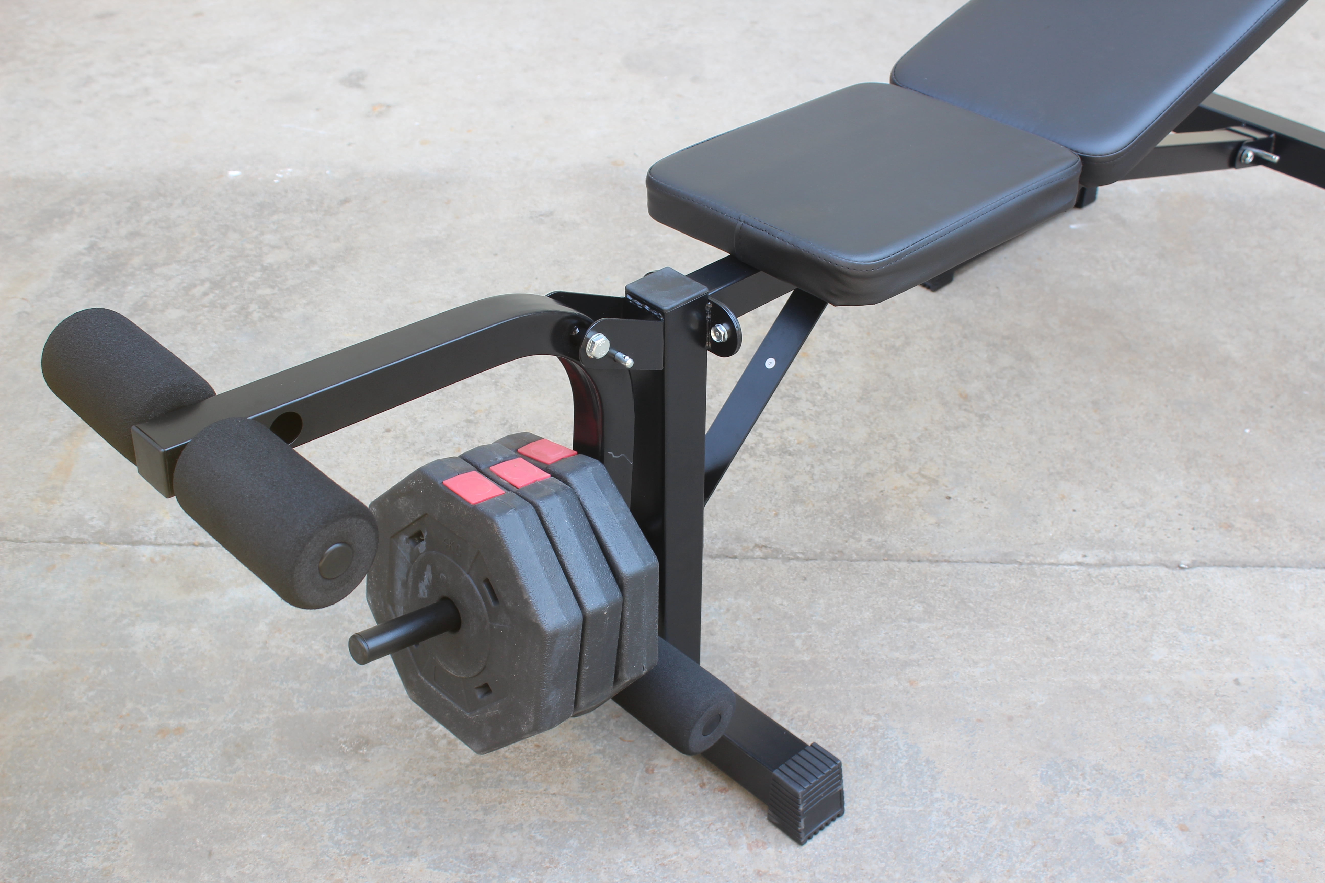 Versatile Home Gym Bench & Squat Rack Combo Adjustable Rack Levels & Bench Angle Foldable Design Full-Body Workout Black.