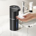thumbnail image 1 of Dispensador automático de jabón Fantictas recargable 350 ml negro, 1 of 8