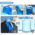 thumbnail image 2 of Bolsa de almacenamiento de agua de 4 Uds., bolsa plegable de 10L de gran capacidad con válvula, portátil de calidad alimentaria, sin fugas, para acampar, senderismo al aire libre, 2 of 5