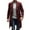 Wine, variant on Chiccall Men's Notched Collar Trench Coat One Button Long Winter Pea Coats Windbreaker Classic Wool Overcoat with Pockets