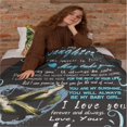 thumbnail image 6 of to My Daughter Blanket from Mom, Gifts for Daughter from Mom Ocean Turtle 60"x80" Flannel Blanket Christmas Birthday Gifts for Her Super Soft Flannel Fleece Blanket for Bed Sofa, 6 of 6