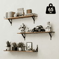 thumbnail image 3 of Farmhouse Floating Shelves for Wall 32″W x 8″D, Long Wall Mounted Shelves Set of 3, 3 of 9