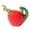 Red, variant on QIUXUJ - Strawberry Ceramic Salt Cellar with Spoon & Lid - Pink Cute Kitchen Countertop salt dispenser, Elegant and Functional Salt Storage Container (Pink)
