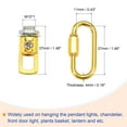 thumbnail image 3 of Uxcell 36" Long Hook Rings Connectors Pendant Light Fixture Chain Gold 1 Set, 3 of 5