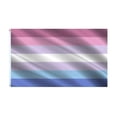 thumbnail image 1 of 3x5 Ft Bigender Pride Flag Bi Gender LGBT Gray Transgender LGBTQ Rainbow Flags, 1 of 5