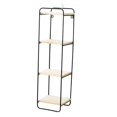 thumbnail image 3 of Estantes de pared de hierro forjado organizador Rectangular dormitorio sala de decoración del , carga, no fácil de oxidar, duradero. negro Colco estante de almacenamiento forjado, 3 of 8