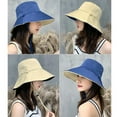 thumbnail image 4 of YSX 1 Pcs Fisherman Hat Japanese Cover Face Uv Protection Hat Big Edge Sun Protection Sun Hat Bucket Hat beige, 4 of 4