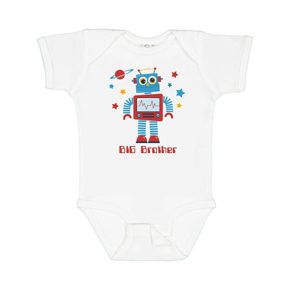 Inktastic Robot Big Brother Ii Boys Baby Bodysuit
