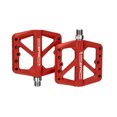 thumbnail image 1 of Soidarity ZTTO 1 par de pedales planos de nailon para bicicleta, 24 picos intercambiables, pedales de bicicleta de color sólido, piezas de ciclo, Ciclismo Rojo Soidarity OD002863-03B, 1 of 6