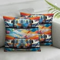 thumbnail image 3 of Monorail Train Throw Pillow Covers " Cozy Soft Pillow Cases Modern Home Decor Couch Cushion Case Square Pillowcases for Couch Sofa Bed Living Room, 3 of 7