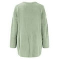 thumbnail image 5 of Baberdicy Women's Solid Long Cardigan, Mid-Length Knit Coat, Library Study & Weekend Brunch , Solid Long Cardigan, Mid-Length Knit Coat, Casual Layer Green L, 5 of 5