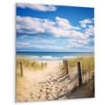 thumbnail image 2 of Designart "The Path Leading to the Beach I" Nautical & Beach Metal Art Living Room, 2 of 5