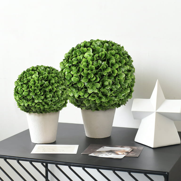 Decorative Topiary Ball, Artificial 10 Boxwood Plant 