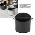 thumbnail image 3 of Small Coffee Knock Box, Carbon Steel Espresso Grounds Knock Box with Knock Bar and Non Slip Rubber Base Shock Absorbent Coffee Grounds Container for Espresso Maker Accessory, 3 of 7
