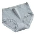 thumbnail image 2 of Sunvit-Panties Womens Plus Size Cotton Mid-Waist Underwear - 2XL Gray, Lace Trim, Breathable Soft, Everyday All-Day Comfort, Non-Restrictive, 1 Piece, 2 of 3