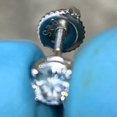 thumbnail image 2 of 1CT TW Moissanite VVS1 Stud Earrings Pass Diamond Test Solid 925 Sterling Silver Round 5MM, 2 of 12