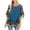 A-Blue192, variant on Jamsmile Women T-Shirts Summer Bat Sleeve Color Matching Floral Print Half Sleeve T Shirts Oversize Bohemian Pullovers Tops