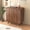 2-Doors Walnut, variant on UZUGUL 2-Door Walnut Sideboard, Retro Carved Front, Brass Handle, Tapered Wood Legs, for Kitchen Entryway