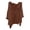 Brown, variant on Women's 3/4 Sleeve Linen Shirt - Casual Lapel Button down Blouse - Breathable Summer Office Top (S-XXXL) | Yubnlvae (Brown | 3XL)
