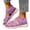 Purple, variant on Women's Breathable Knit Walking Sandals Elastic Strap Solid Color Slip On Wide Toe Box Slingback Sandal Purple Size 7