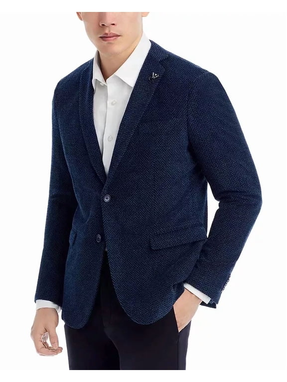 Star Usa Varick Micro Chenille Herringbone Slim Fit Sport Coat,38S