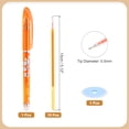 thumbnail image 2 of Bolígrafos de Gel Borrables Uxcell con 10 Recargas y 1 Borrador, Bolígrafos Borrables por Calor de 0.5mm para Tela, Tinta Naranja, 2 of 6