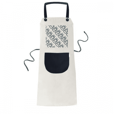 

Camera Instantaneous Seal Patterns Apron Adjustable Bib Cotton Linen BBQ Kitchen Pocket Pinafore