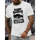 thumbnail image 1 of Men's Summer Fashion T-Shirt with Unique Print Design - Casual Round Neck, Machine Washable, 1 of 8