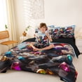 thumbnail image 4 of Homewish Wild Dragon 7-Piece Twin Bedding,Magical Animal Bedding Comforter Set,Gray,Black Reversible, 4 of 8