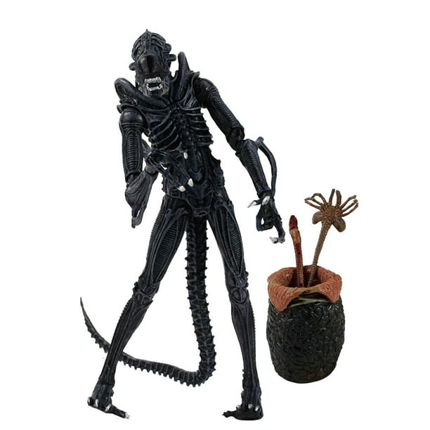 Aliens VS Predaor Figuras de acción Modelo Juguetes AVP Xenomorph Facehugger Chestburster Eggs Ultimate Edition 23cm zhangyuxiang unisex