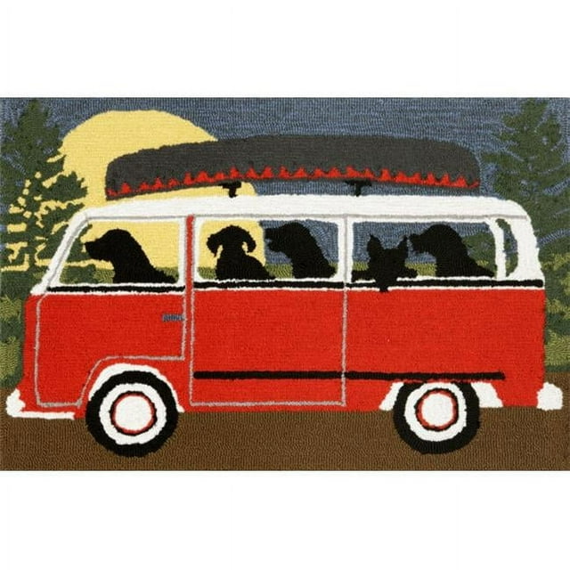 Liora Manne 1474/24 Camping Voyage Rouge 20 Pieds'x30 Pieds'