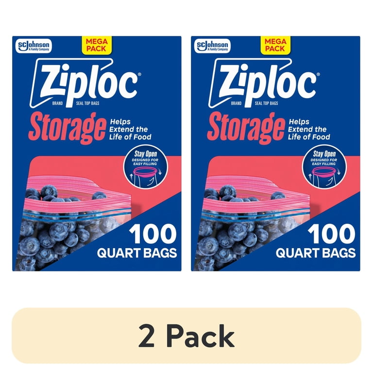 Food Storage Quart Bags, 100 Count photo 1