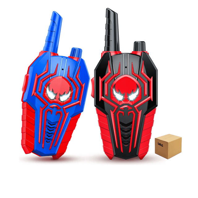 Spider Walkie Talkie Para Niños Radio Juguete Belug, Rojo Azul