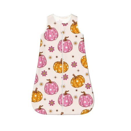 

Cauagu Fall 70s Groovy Hippie 1 for Infant Wearable Blanket Unisex Girl Boy Swaddle Transition Sack - Newborn Essentials Sleep Clothes-X-Large