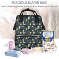 thumbnail image 5 of Gaeub Dinosaur In The Space Print Mummy Diaper Bag Backpack,Durable Maternity Baby Nappy Casual Shoulder Bags,Travel Hiking Outdoor Pack, 5 of 6
