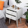 thumbnail image 2 of Urbanest Hartford Two Drawer Side Table, Cream, 2 of 18